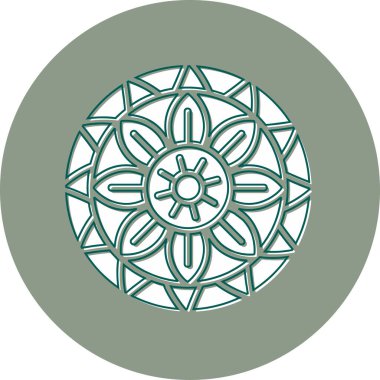 mandala tasarımı, web basit illüstrasyonu