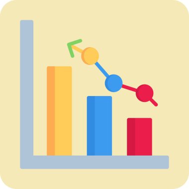 Pazar analiz simgesi vektör illüstrasyonu