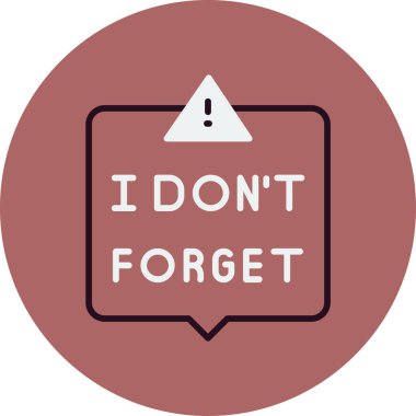 Etiketi unutma. vektör illüstrasyonu