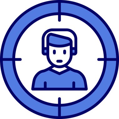 hedef simge, vektör illüstrasyonu basit tasarım