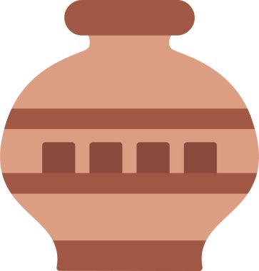 Vazo. Web simgesi basit illüstrasyon