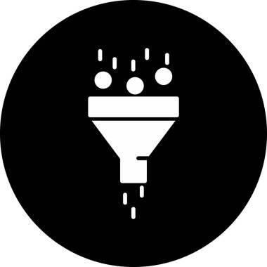 filtre ağ simgesi vektör illüstrasyonu