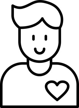 Gönüllü simgesinin vektör çizimi