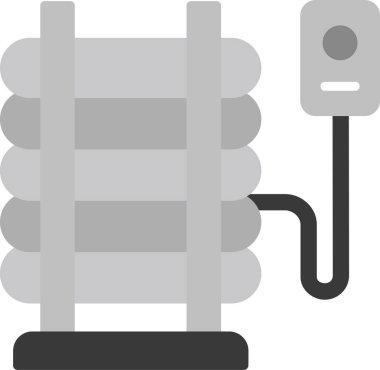 Decubitus Yatağı web simgesi, basit vektör illüstrasyonu