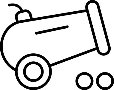 Topun ağ simgesi vektör illüstrasyonu