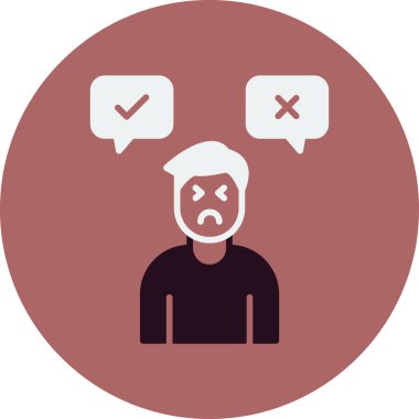 Karar adamı ikonu. Basit tasarım