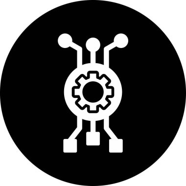 algoritma web simgesi vektör illüstrasyonu