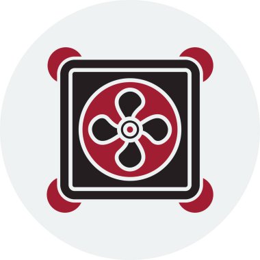 fan simgesi, vektör illüstrasyonu basit tasarım