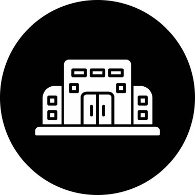 Alışveriş merkezi simgesinin basit çizgisi 