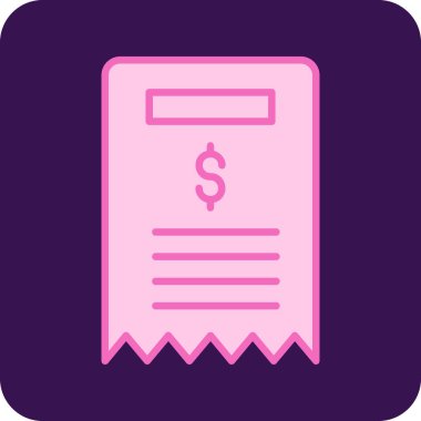 Bill simgesi, vektör illüstrasyonu basit tasarım