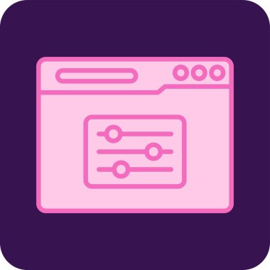 filtre ağ simgesi vektör illüstrasyonu