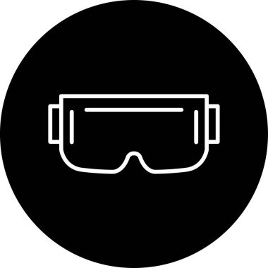 Gözlükler. Web simgesi basit illüstrasyon 