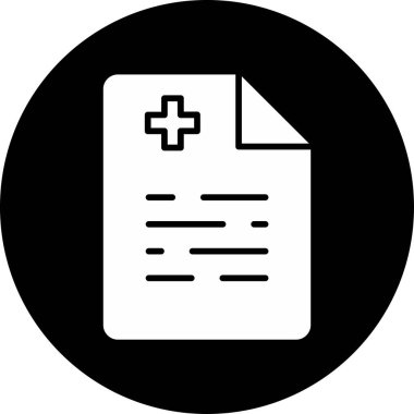 Sağlık Sigortası pano simgesi, vektör illüstrasyonu