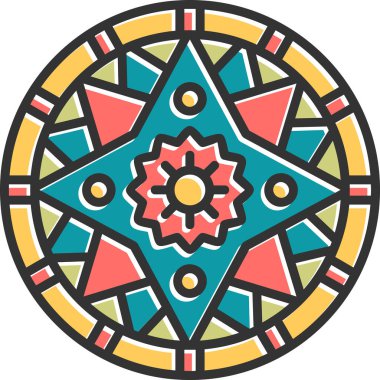 mandala tasarımı, web basit illüstrasyonu