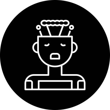 Yanmış web simgesi vektör illüstrasyonu