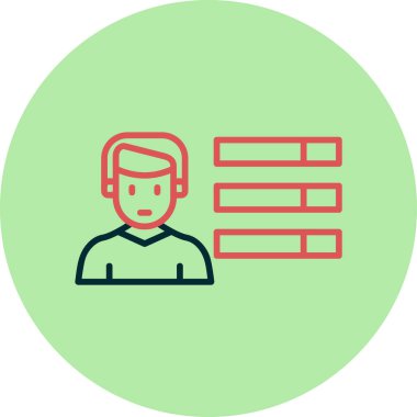 Skills web simgesi vektör çizimi