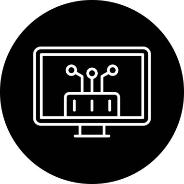 Api. Web simgesi basit illüstrasyon