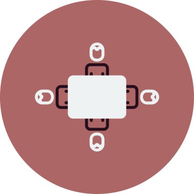 Basit simgeyi karşılama vektör illüstrasyonu