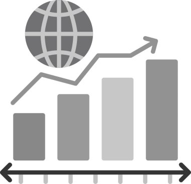 Piyasa. Web simgesi basit illüstrasyon