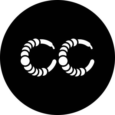 Vektör illüstrasyon Küpeleri simgeleri 