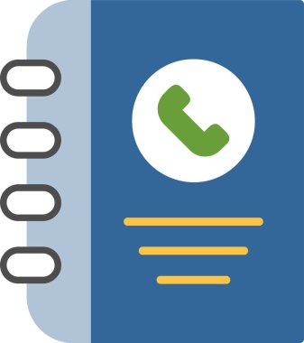 Telefon rehberi vektör illüstrasyonuName 