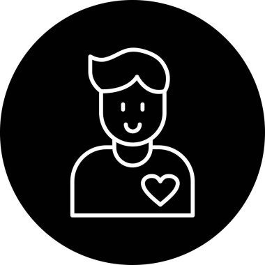 Gönüllü simgesinin vektör çizimi