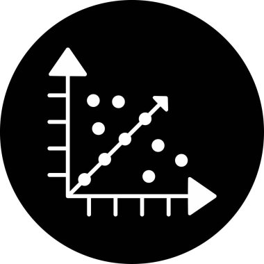 Regresyon ok grafiği büyüme simgesi