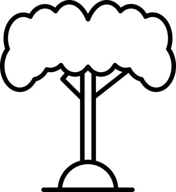 Ağaç. Web simgesi basit illüstrasyon 