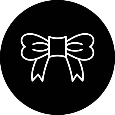 Kurdele yayı. Web simgesi basit illüstrasyon