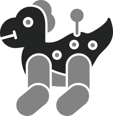 Küçük şirin dinozorun vektör çizimi