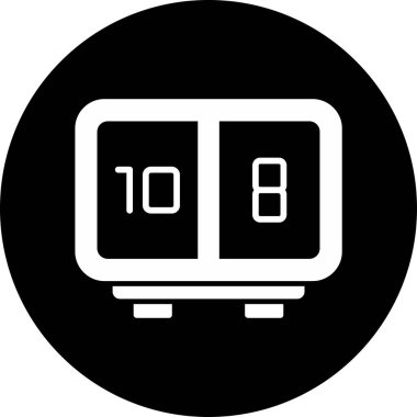 Puan tablosu simgesi, vektör illüstrasyonu basit tasarım