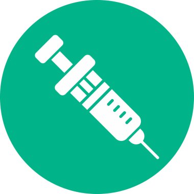 Şırınganın panzehirli basit çizgisi