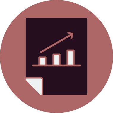 Basit analiz simgesi. vektör illüstrasyonu