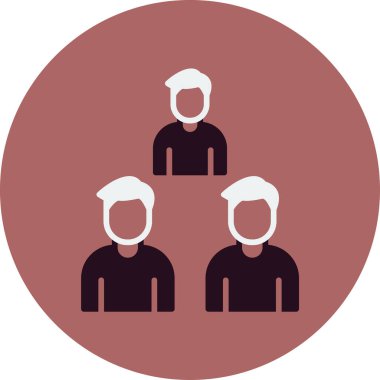 Takım. Web simgesi basit illüstrasyon 