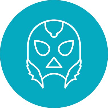 Güreşen ağ simgesi vektör illüstrasyonu