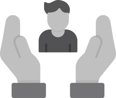 İnsani Yardım Simgesi Vektör İllüstrasyonu 