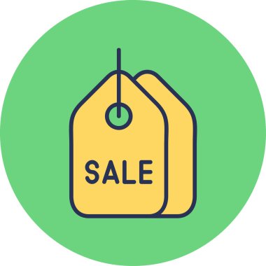 satış etiketi simgesi, vektör illüstrasyonu basit tasarım