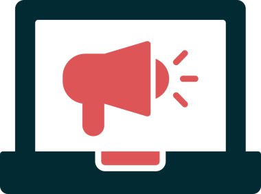 Pazarlama ve reklamların basit vektör illüstrasyonu