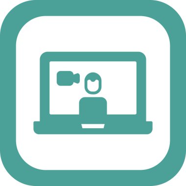 Basit simgeyi karşılama vektör illüstrasyonu