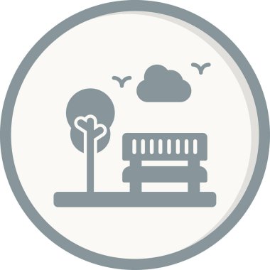 Kürsü simgesinin basit doğrusal çizimi