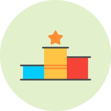 Vektör Podium Web simgesi illüstrasyonu