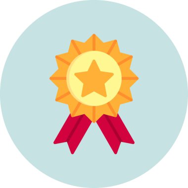 Başarı simgesi, vektör illüstrasyonu