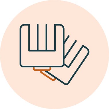 Saç makasları çizgisi ikonu. Salon ve ev kullanımı için profesyonel aygıt