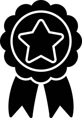 Rozet. Web simgesi basit illüstrasyon