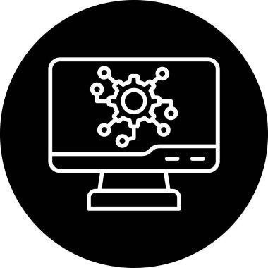 Dijital simge. Web tasarımı için özet çizim vektörü