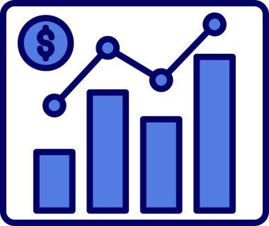 Piyasa. Web simgesi basit illüstrasyon