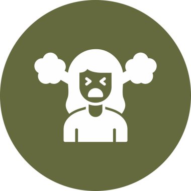 kızgın ifade vektör illüstrasyon tasarımı 