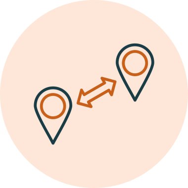 Harita işaretçileri simge vektör illüstrasyonu