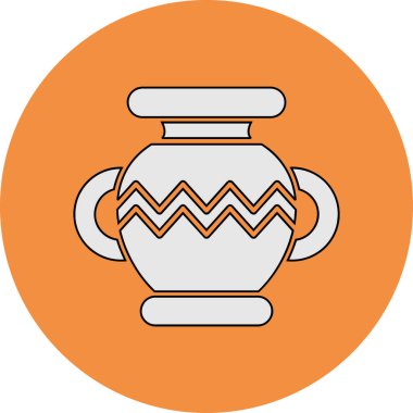Vazo. Web simgesi basit illüstrasyon