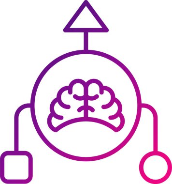 Mantık. Web simgesi basit illüstrasyon